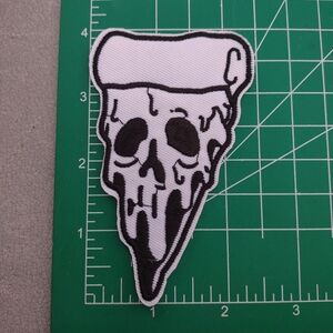 2/$10 Skull Pizza Slice Patch